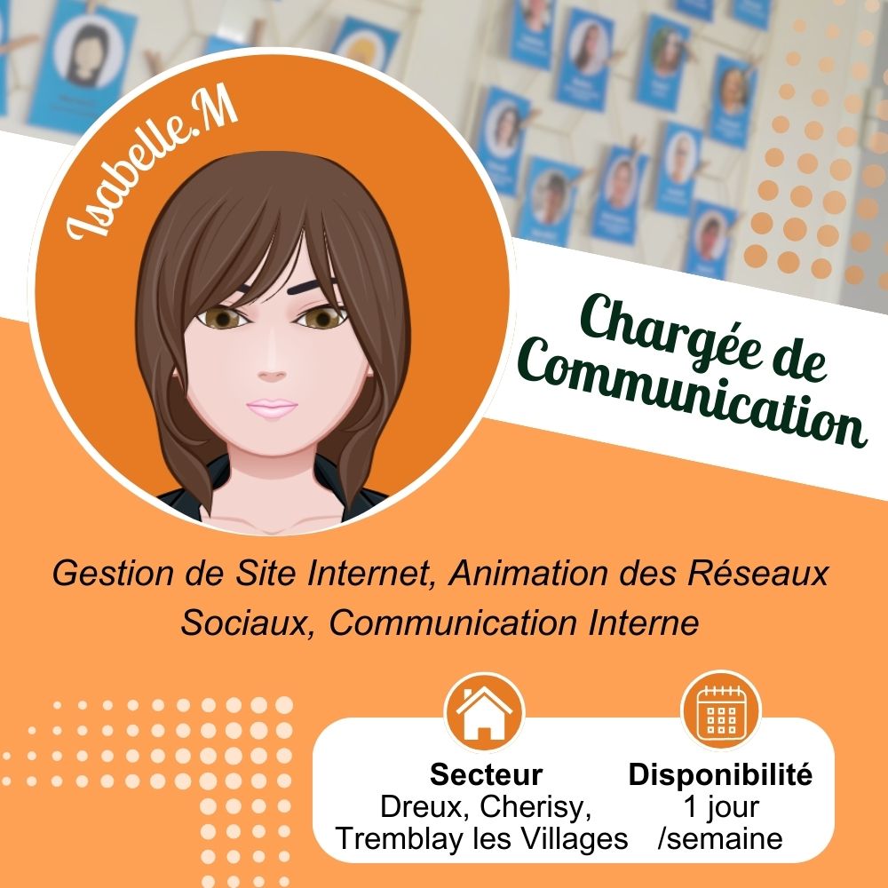 Chargée de communciation - temps partiel - dreux - Isabelle M.